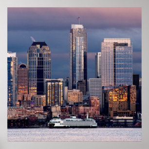 Affiche Un coucher de soleil magnifique et spectaculaire v