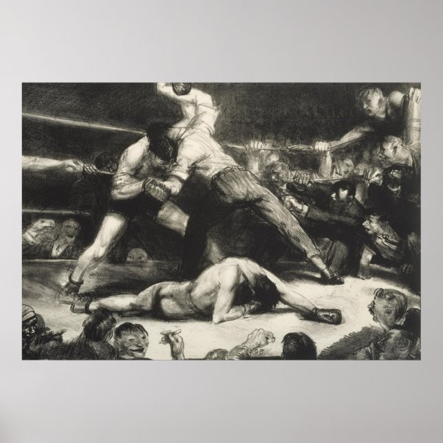 Affiche Un coup d'arrêt - George Bellows - 1921 (Devant)