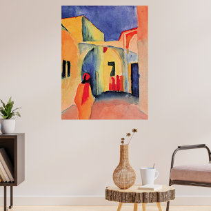 Affiche Un coup d'oeil sur une ruelle,