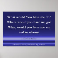 Un Cours En Miracles poster, Citation Spirituelle 