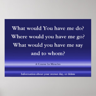 Affiche Un Cours En Miracles poster, Citation Spirituelle 
