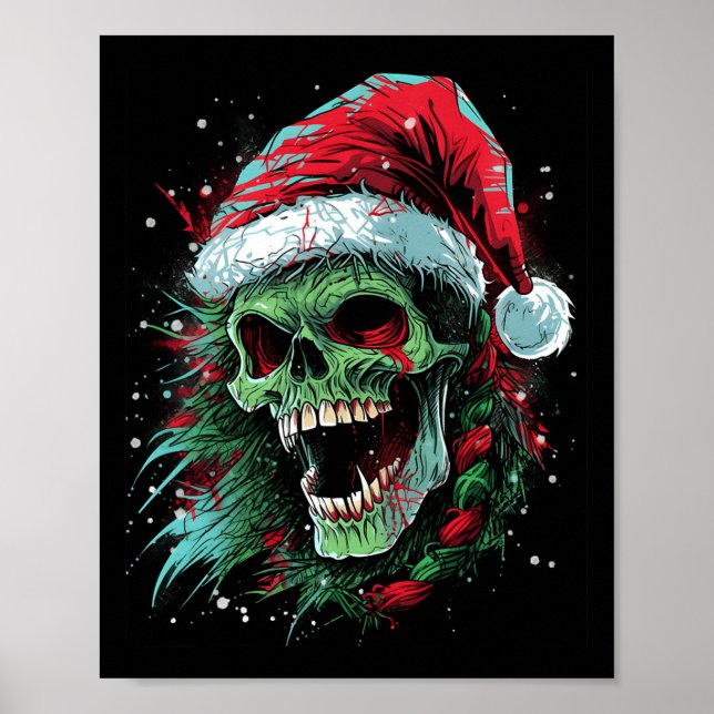 Affiche Un crâne de vacances punked-up Elevate Your Christ (Devant)
