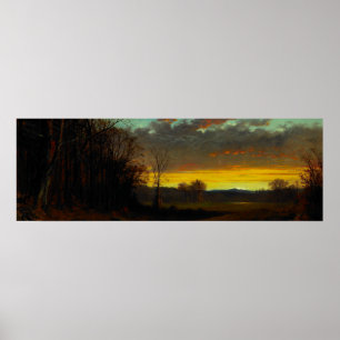 Affiche Un crépuscule dans le ciel