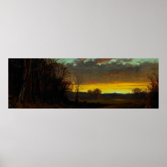 Affiche Un crépuscule dans le ciel (Devant)