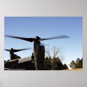 Affiche Un CV-22 Osprey se prépare à décoller