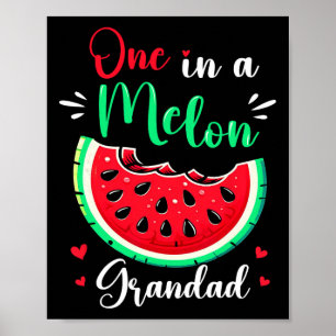 Affiche Un Dans Un Melon Grand Et Fête D'Anniversaire Corr