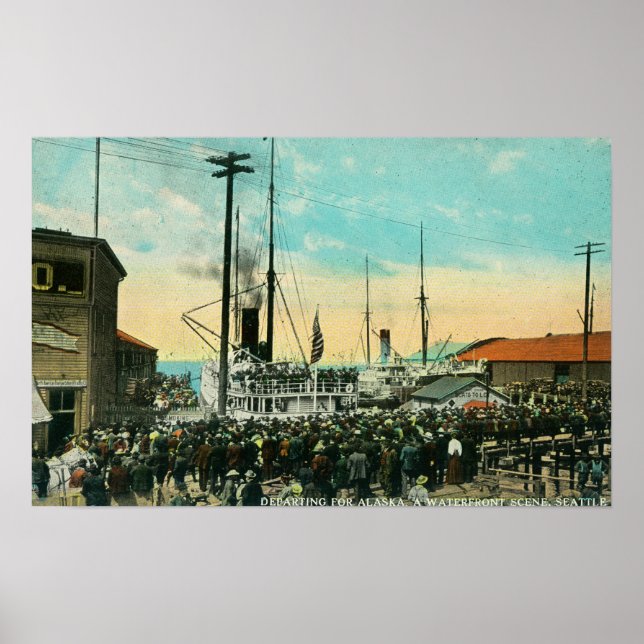 Affiche Un départ en bord de mer pour la scène de l'Alaska (Devant)