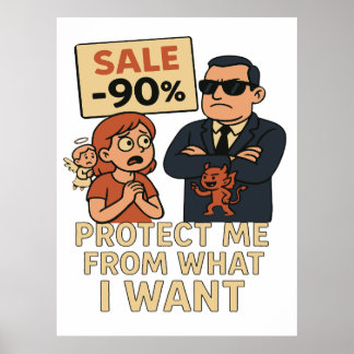 Affiche Un dessin humoristique