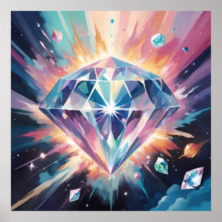 Affiche Un diamant dans l'espace
