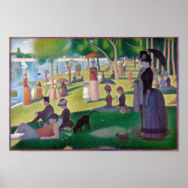 Affiche Un dimanche après-midi à La Grande Jatte, Seurat (Devant)