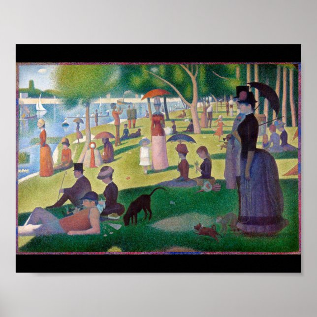 Affiche Un dimanche après-midi à La Grande Jatte, Seurat (Devant)