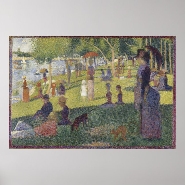 Affiche Un Dimanche Après-Midi Île La Grande Jatte Seurat (Devant)