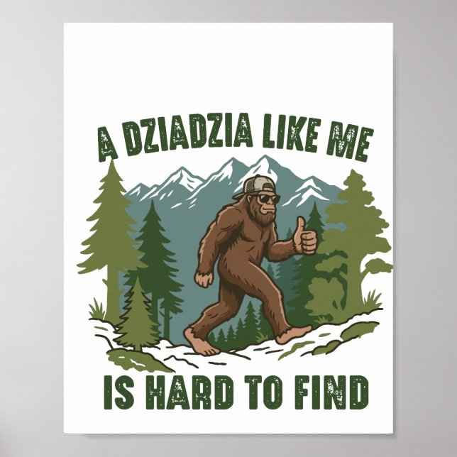 Affiche Un Dziadzia comme moi est difficile à trouver drôl (Devant)