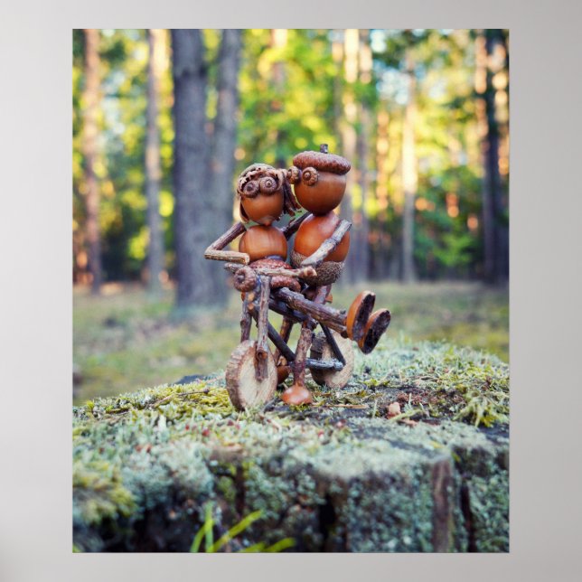 Affiche Un elfe de maïs avec sa fille sur l'affiche du vél (Devant)