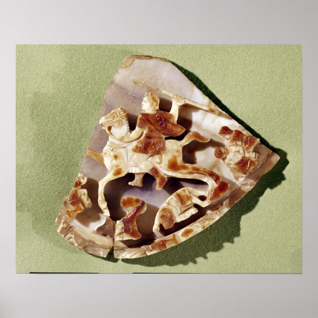 Affiche Un empereur triomphant piétinant les barbares (Devant)