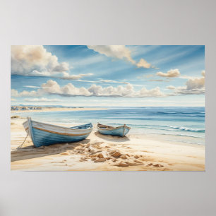 Affiche Un endroit calme au bord de l'océan