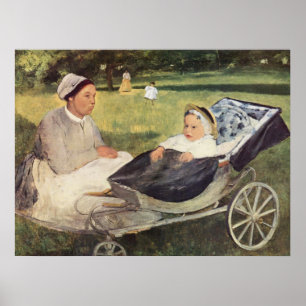 Affiche Un enfant avec des gouvernements - Edgar Degas - c