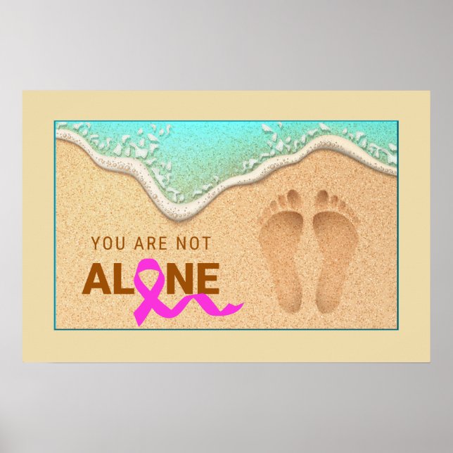 Affiche Un ensemble de empreintes dans le sable (Devant)