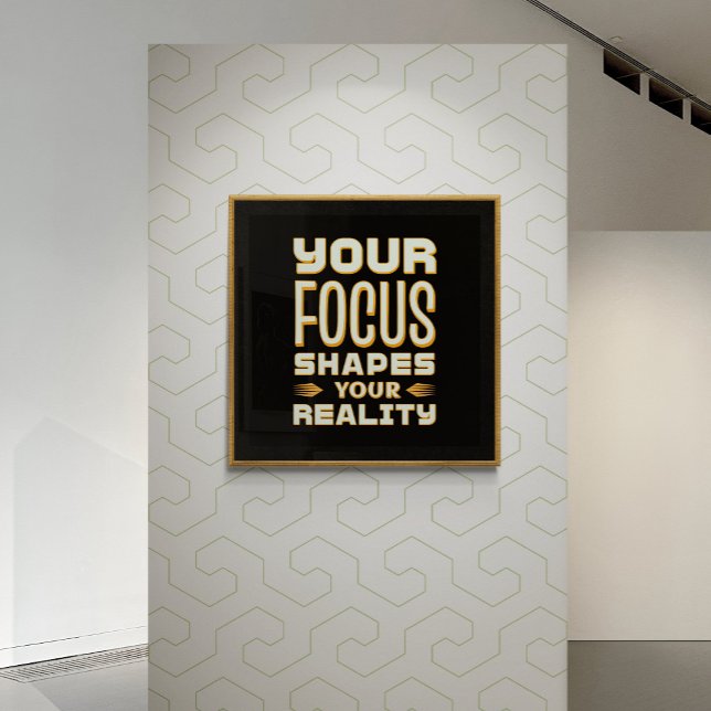 Affiche Un esprit concentré, une réalité façonnée - Motiva (Créateur téléchargé)