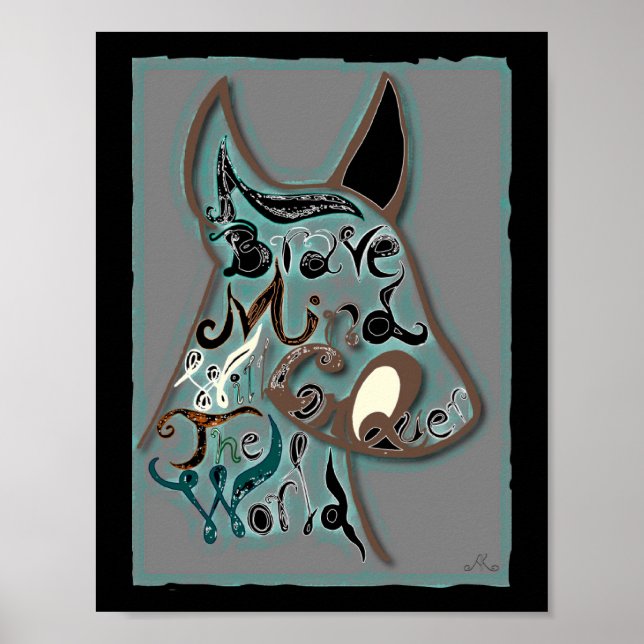 Affiche Un esprit courageux va conquérir le monde (Devant)