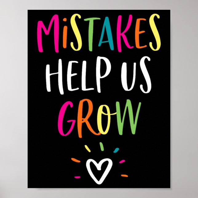 Affiche Un état d'esprit positif Retour à l'école Professe (Devant)