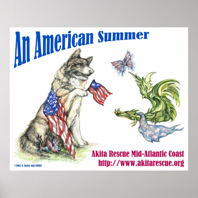 Affiche Un été américain (paysage) (Devant)