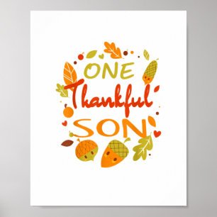Affiche Un Fils Remerciant Chemise Famille Thanksgiving 20