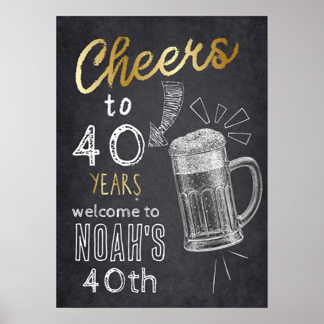 Affiche Un froid pour l'OLD, Cheers and Beers, (Devant)
