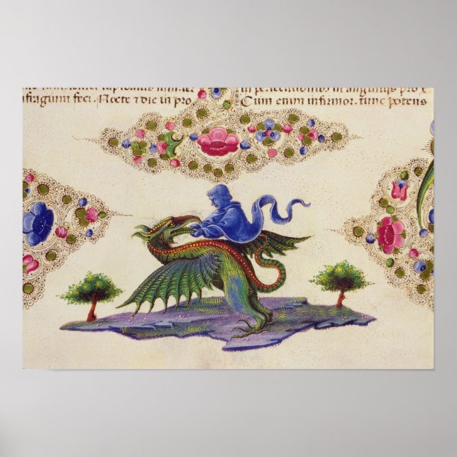 Affiche Un géant et un monstre ailé (Devant)