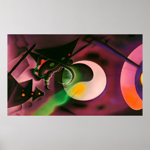 Affiche Un glissement dans le rêve Flux Ken Gage Surréalis