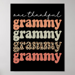 Affiche Un Grammy Remerciements Arbre D'Automne Feuilles D