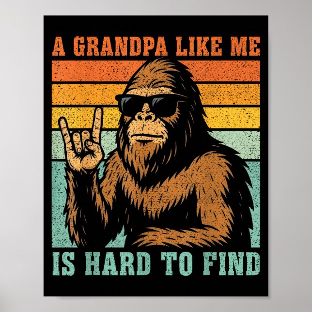 Affiche Un grand-père comme est difficile à trouver bigfoo (Devant)