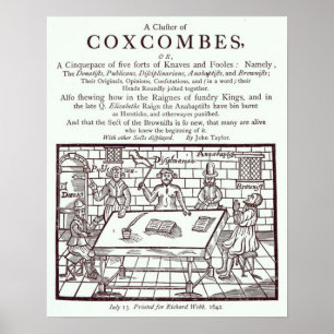 Affiche Un groupe de Coxcombes par John Taylor