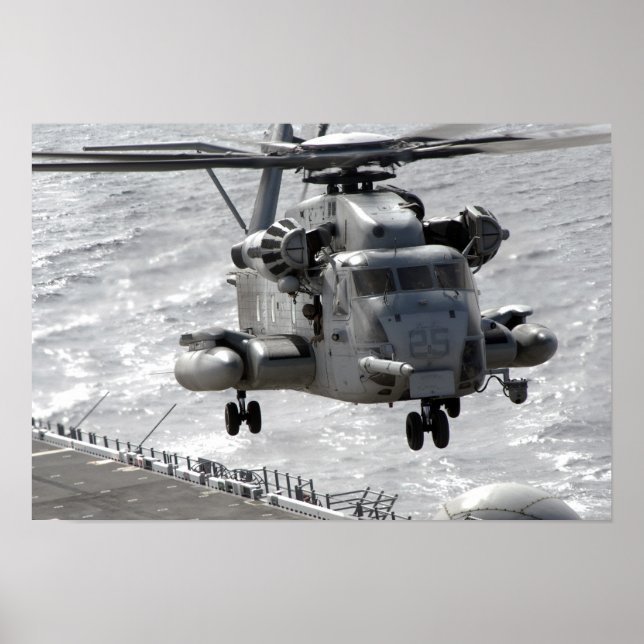 Affiche Un hélicoptère CH-53E Super Stallion (Devant)