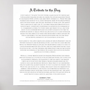 Affiche Un hommage au chien, le meilleur ami de l'homme