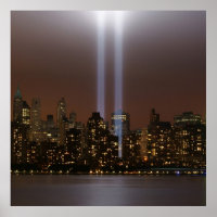Un hommage au World Trade Center à New York.