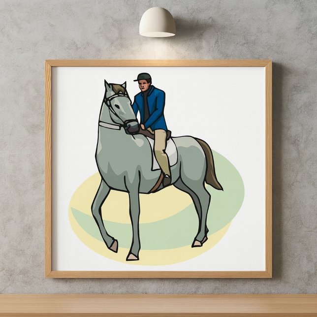 Affiche Un Homme À Cheval (Créateur téléchargé)