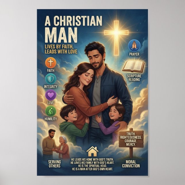 Affiche Un homme chrétien (Devant)