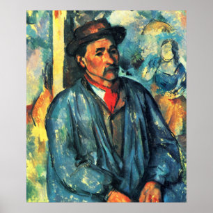Affiche Un homme dans une fumée bleue - Paul Cezanne - c18