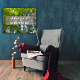 Affiche Un homme ne peut pas faire plus il peut Inspiratio