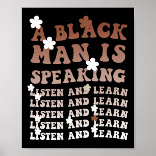 Affiche Un homme noir parle Écoutez et apprenez Black Son