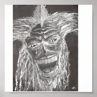 AFFICHE UN HOMME RIRE JUSQU'À CE QU'IL EN SOUFFRE