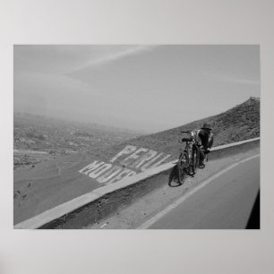 Affiche Un homme, un vélo, Pérou.