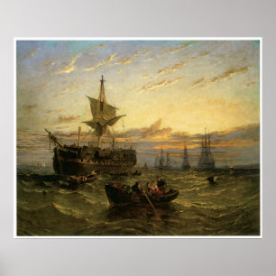 Affiche Un Indianman est démantelé dans l'estuaire de la