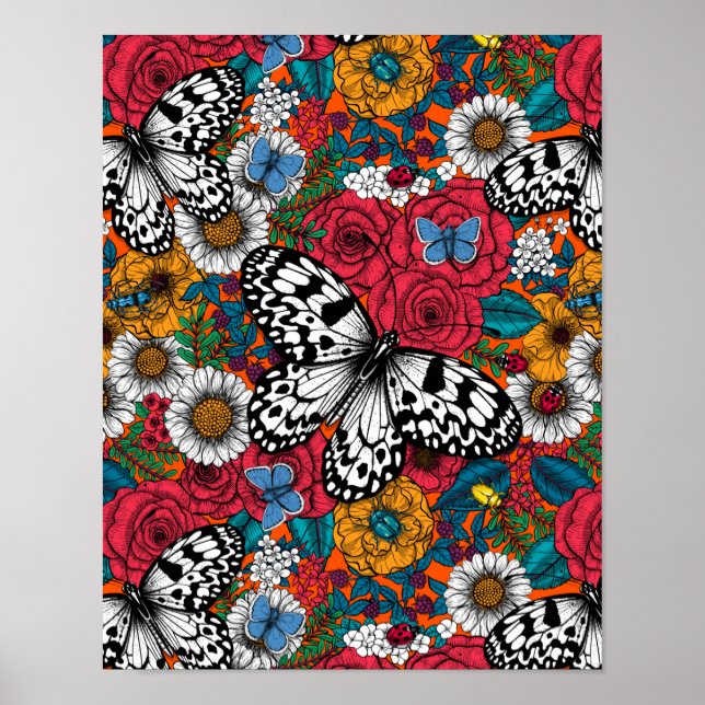 Affiche Un jardin coloré (Devant)