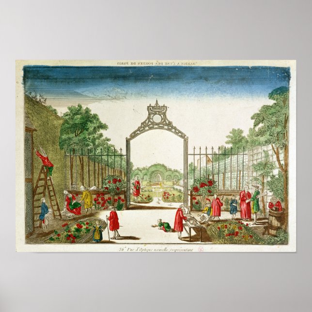 Affiche Un jardin de marché à l'une des Portes de Paris (Devant)