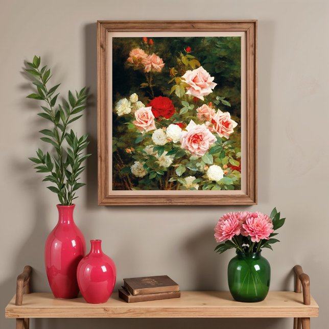 Affiche Un jardin de roses (1902) (Créateur téléchargé)