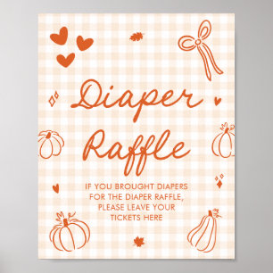 Affiche Un jeu de tirage au sort de couches pour Baby Show