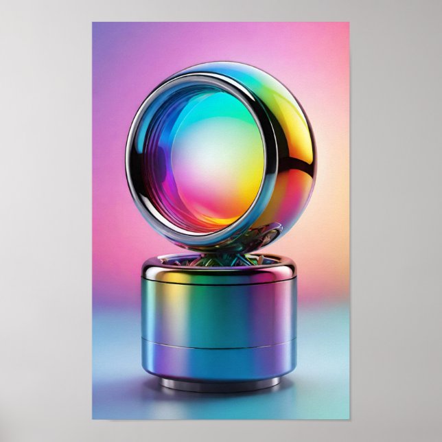 Affiche Un jeu fascinant de lumière et de couleur (Devant)