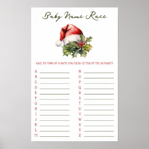 Affiche Un jeu pour Baby Shower 'A Merry Little Baby Showe